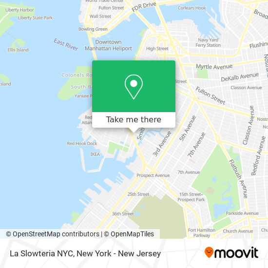 La Slowteria NYC map