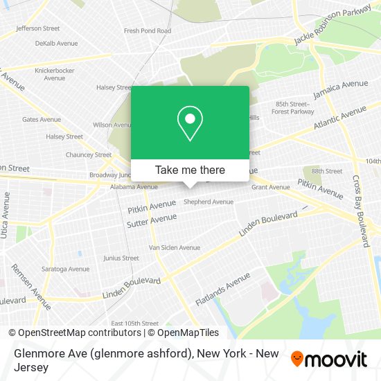 Glenmore Ave (glenmore ashford) map