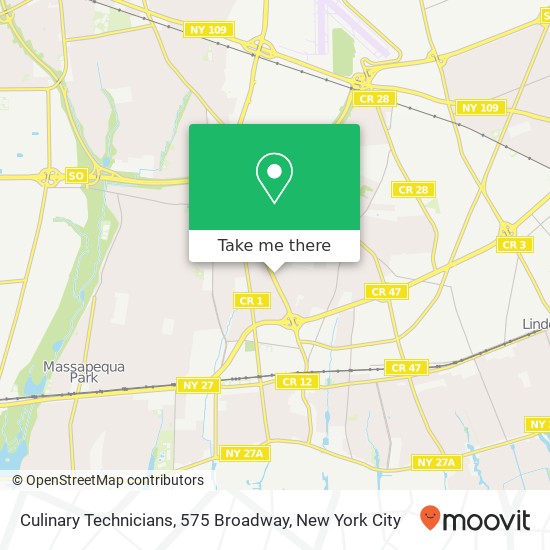 Mapa de Culinary Technicians, 575 Broadway