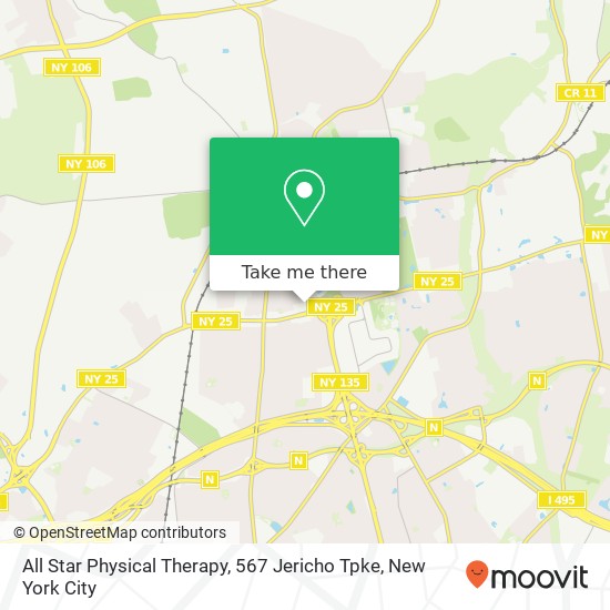 Mapa de All Star Physical Therapy, 567 Jericho Tpke