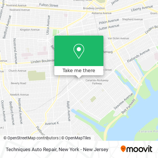 Techniques Auto Repair map