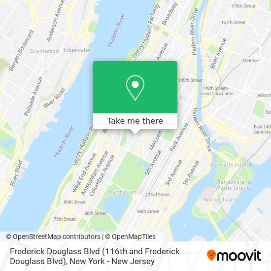 Frederick Douglass Blvd (116th and Frederick Douglass Blvd) map