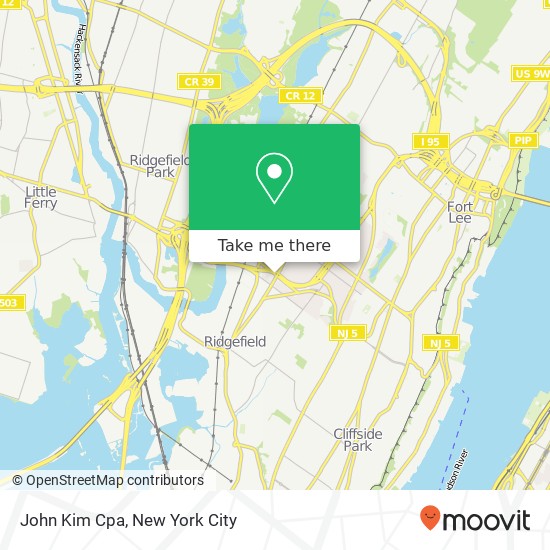 John Kim Cpa, 25 Broad Ave map