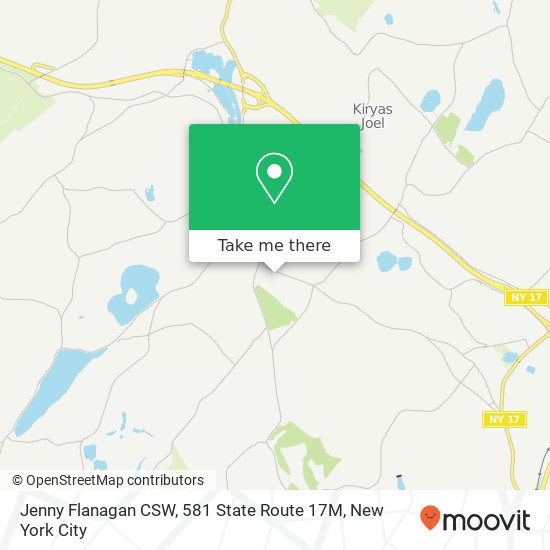 Mapa de Jenny Flanagan CSW, 581 State Route 17M