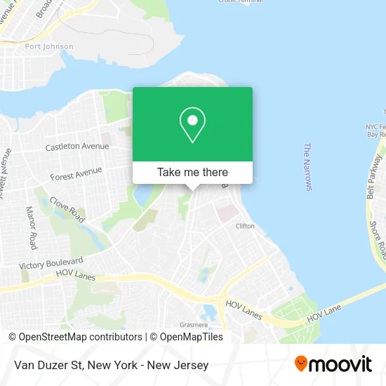 Van Duzer St map