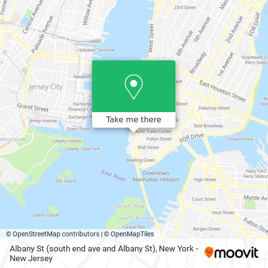 Albany St (south end ave and Albany St) map