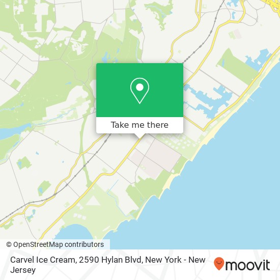 Mapa de Carvel Ice Cream, 2590 Hylan Blvd