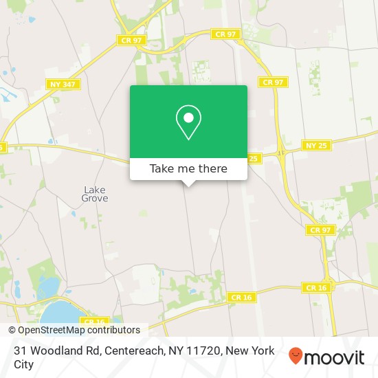 31 Woodland Rd, Centereach, NY 11720 map