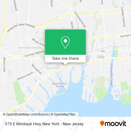 375 E Montauk Hwy map