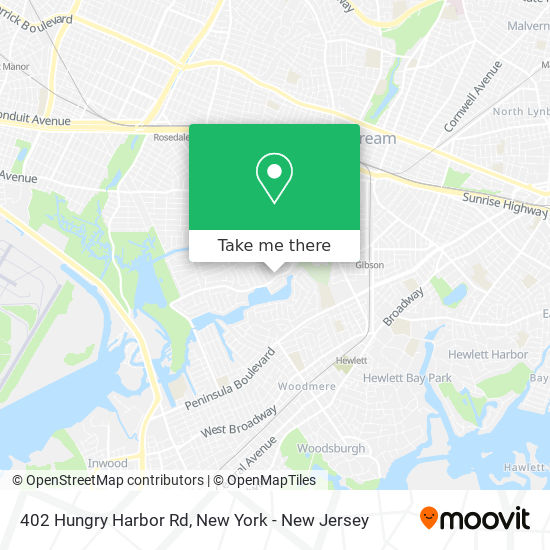 Mapa de 402 Hungry Harbor Rd