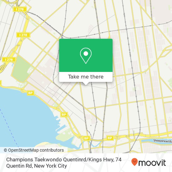 Champions Taekwondo Quentinrd / Kings Hwy, 74 Quentin Rd map