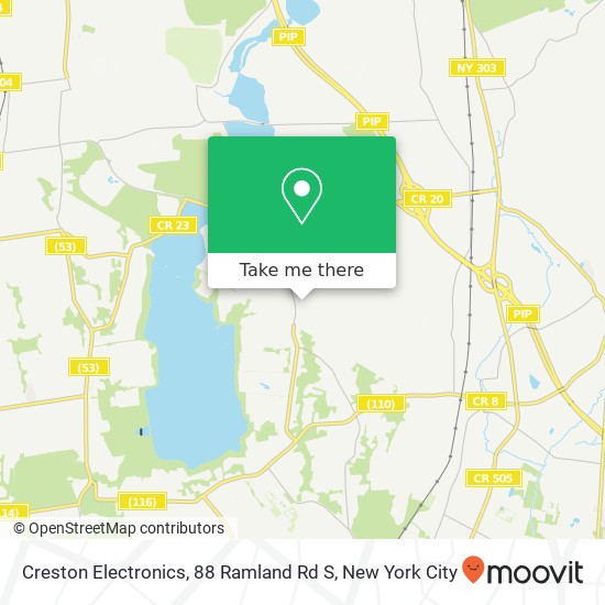 Mapa de Creston Electronics, 88 Ramland Rd S