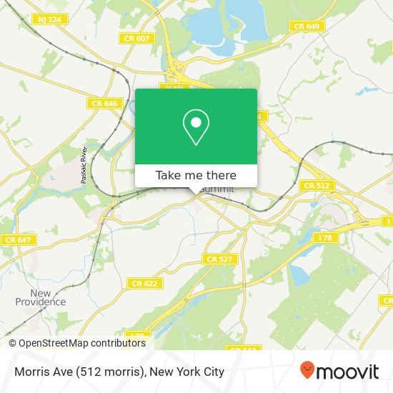 Morris Ave (512 morris), Summit, NJ 07901 map