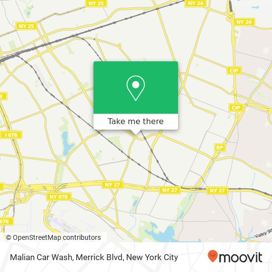 Malian Car Wash, Merrick Blvd map