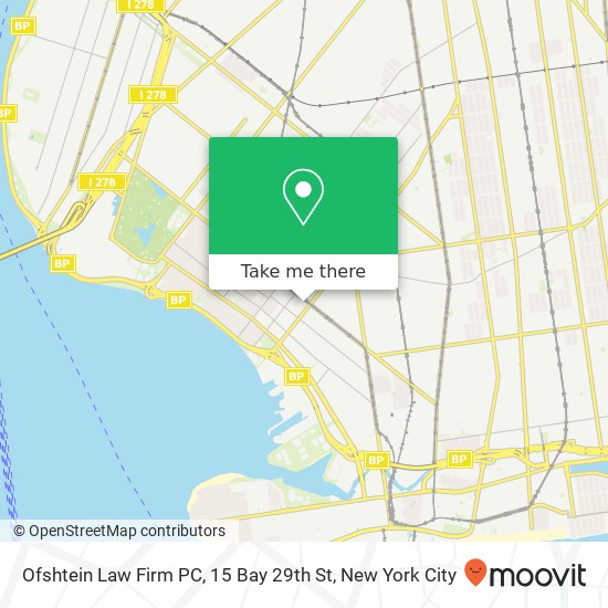 Mapa de Ofshtein Law Firm PC, 15 Bay 29th St