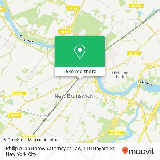 Mapa de Philip Allan Borow Attorney at Law, 110 Bayard St