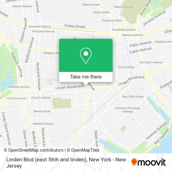 Linden Blvd (east 56th and linden) map