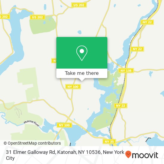 Mapa de 31 Elmer Galloway Rd, Katonah, NY 10536