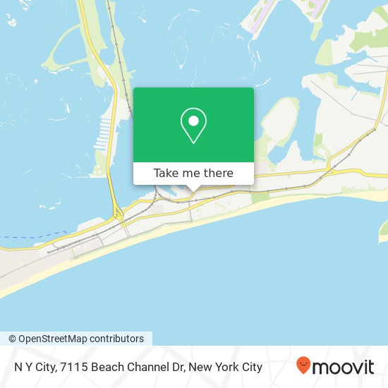 N Y City, 7115 Beach Channel Dr map