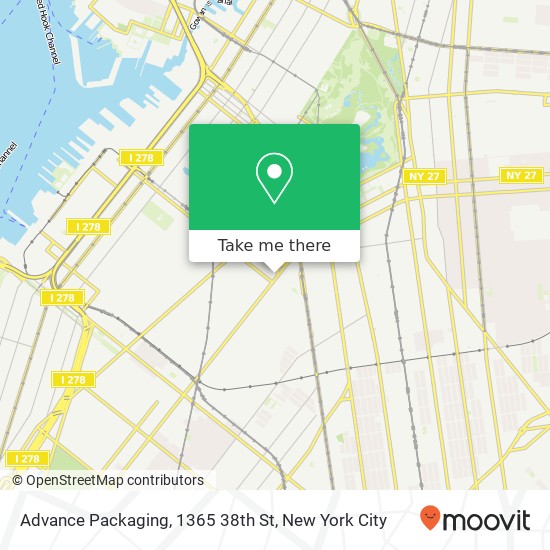 Advance Packaging, 1365 38th St map