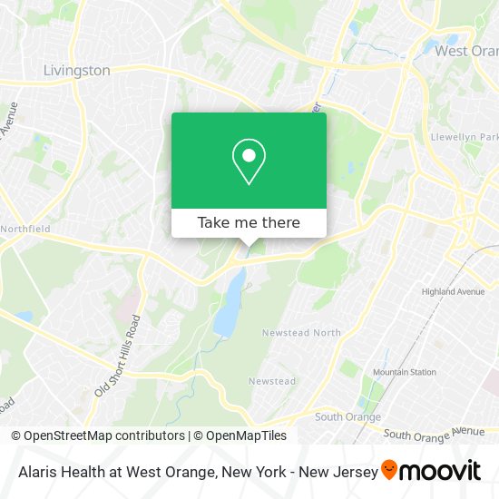 Mapa de Alaris Health at West Orange