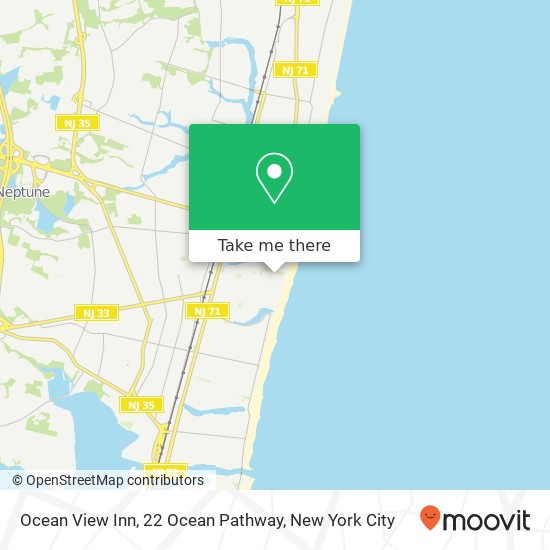 Ocean View Inn, 22 Ocean Pathway map