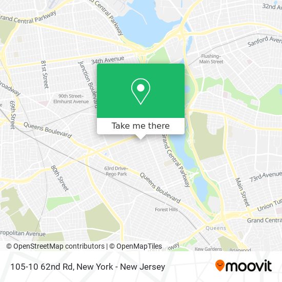 Mapa de 105-10 62nd Rd