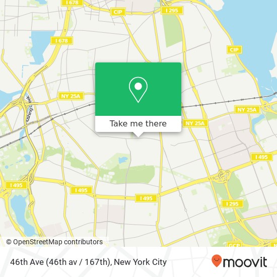 46th Ave (46th av / 167th), Flushing, NY 11358 map