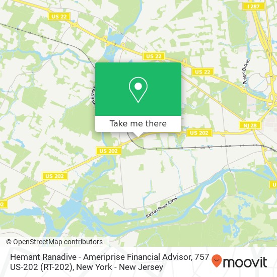 Hemant Ranadive - Ameriprise Financial Advisor, 757 US-202 (RT-202) map