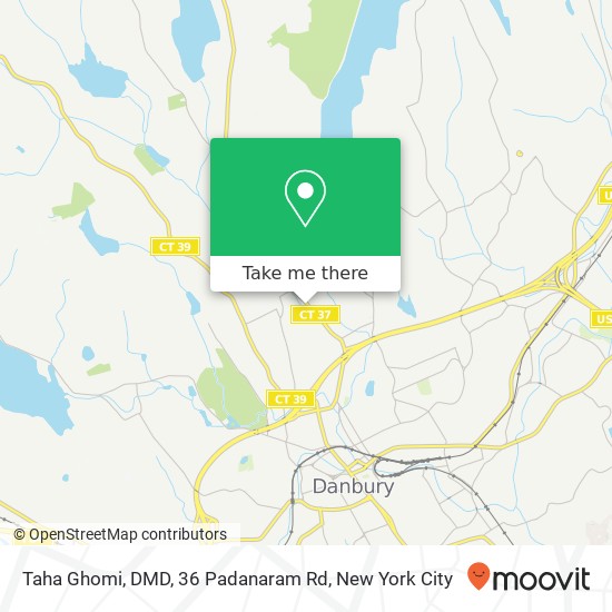 Mapa de Taha Ghomi, DMD, 36 Padanaram Rd