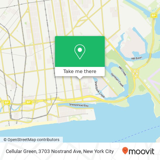 Cellular Green, 3703 Nostrand Ave map