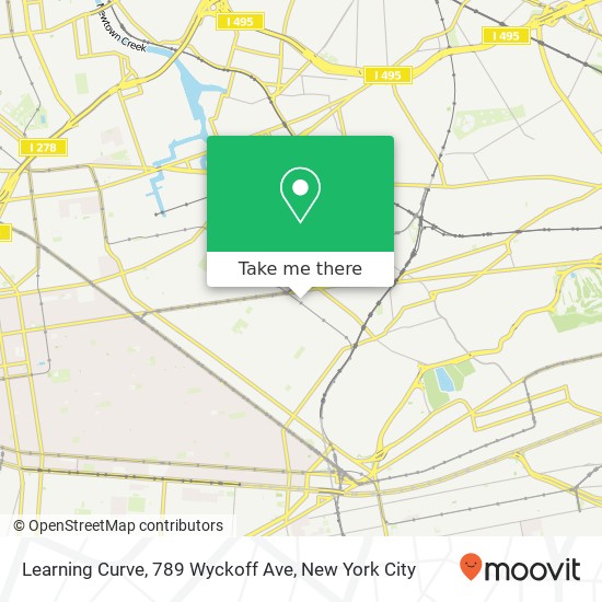 Learning Curve, 789 Wyckoff Ave map