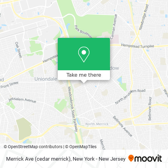 Mapa de Merrick Ave (cedar merrick)