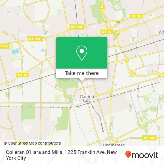 Mapa de Colleran O'Hara and Mills, 1225 Franklin Ave