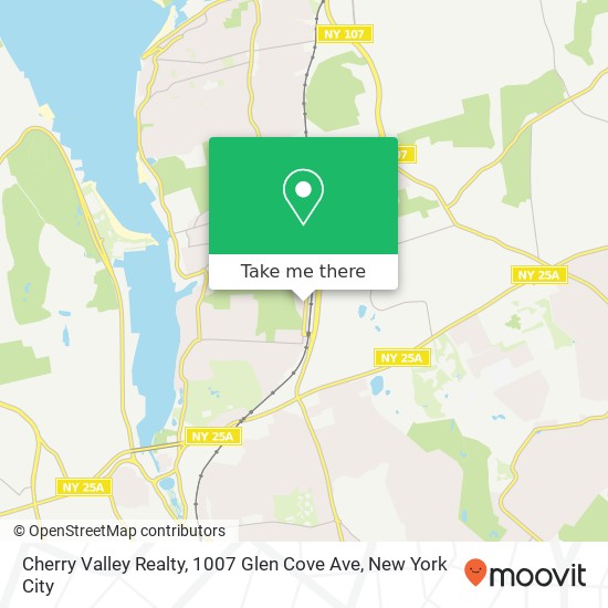 Mapa de Cherry Valley Realty, 1007 Glen Cove Ave
