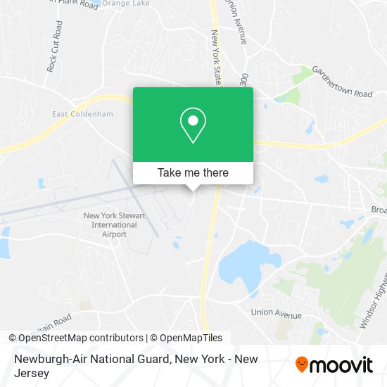 Newburgh-Air National Guard map