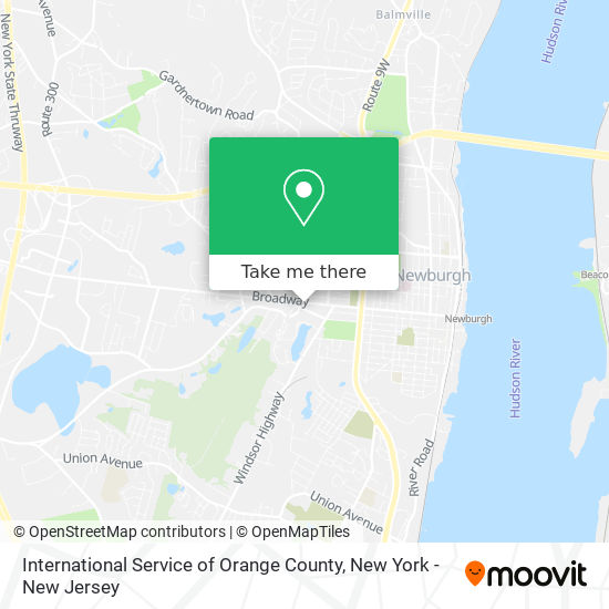 International Service of Orange County map