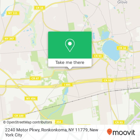 2240 Motor Pkwy, Ronkonkoma, NY 11779 map