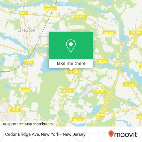 Cedar Bridge Ave, Lakewood, NJ 08701 map