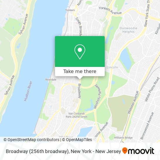 Broadway (256th broadway) map