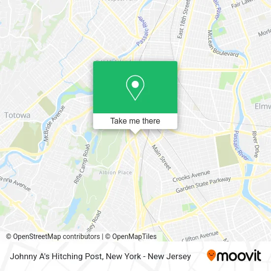 Johnny A's Hitching Post map
