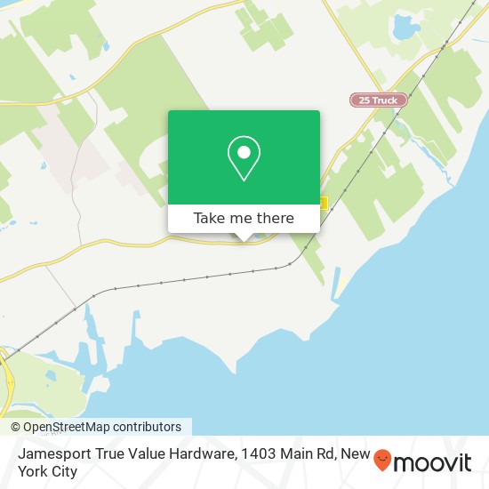 Mapa de Jamesport True Value Hardware, 1403 Main Rd