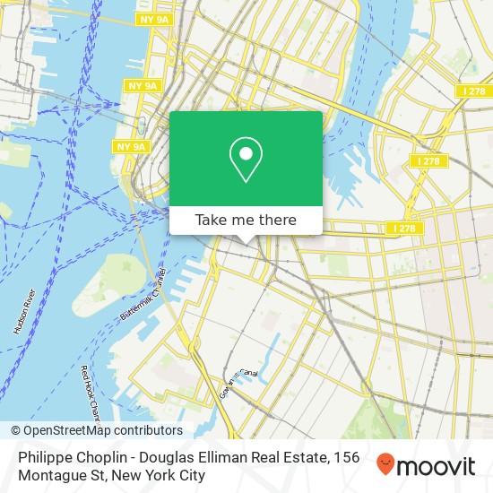 Philippe Choplin - Douglas Elliman Real Estate, 156 Montague St map