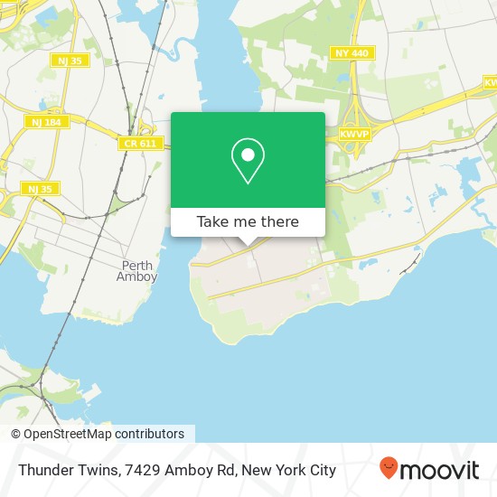 Mapa de Thunder Twins, 7429 Amboy Rd