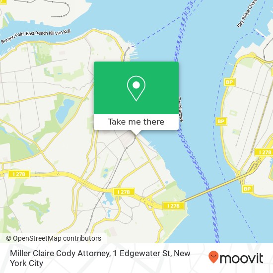 Miller Claire Cody Attorney, 1 Edgewater St map