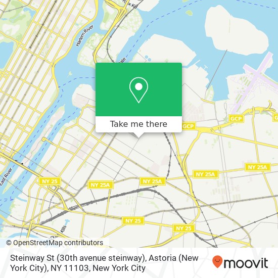 Steinway St (30th avenue steinway), Astoria (New York City), NY 11103 map
