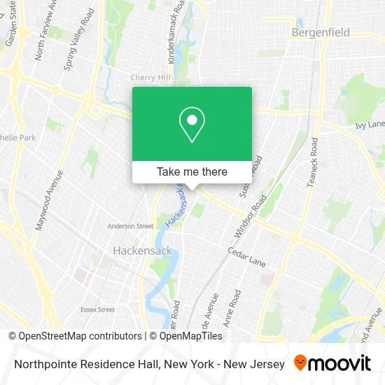 Northpointe Residence Hall map