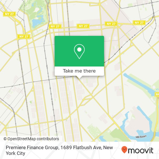 Premiere Finance Group, 1689 Flatbush Ave map