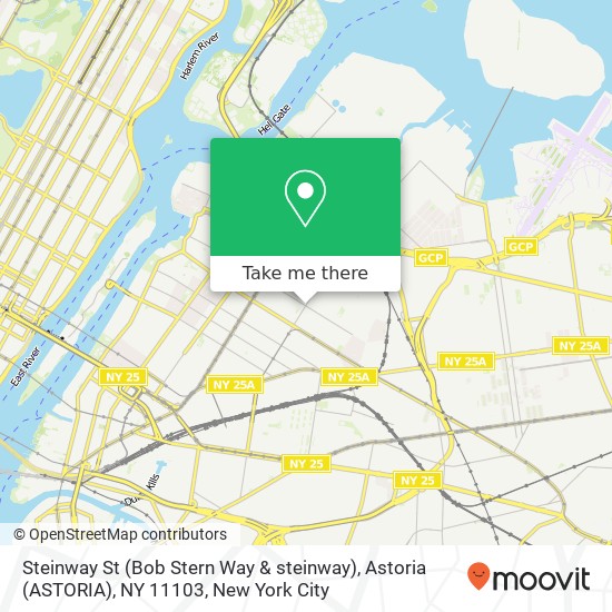 Mapa de Steinway St (Bob Stern Way & steinway), Astoria (ASTORIA), NY 11103