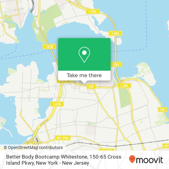 Mapa de Better Body Bootcamp Whitestone, 150-65 Cross Island Pkwy